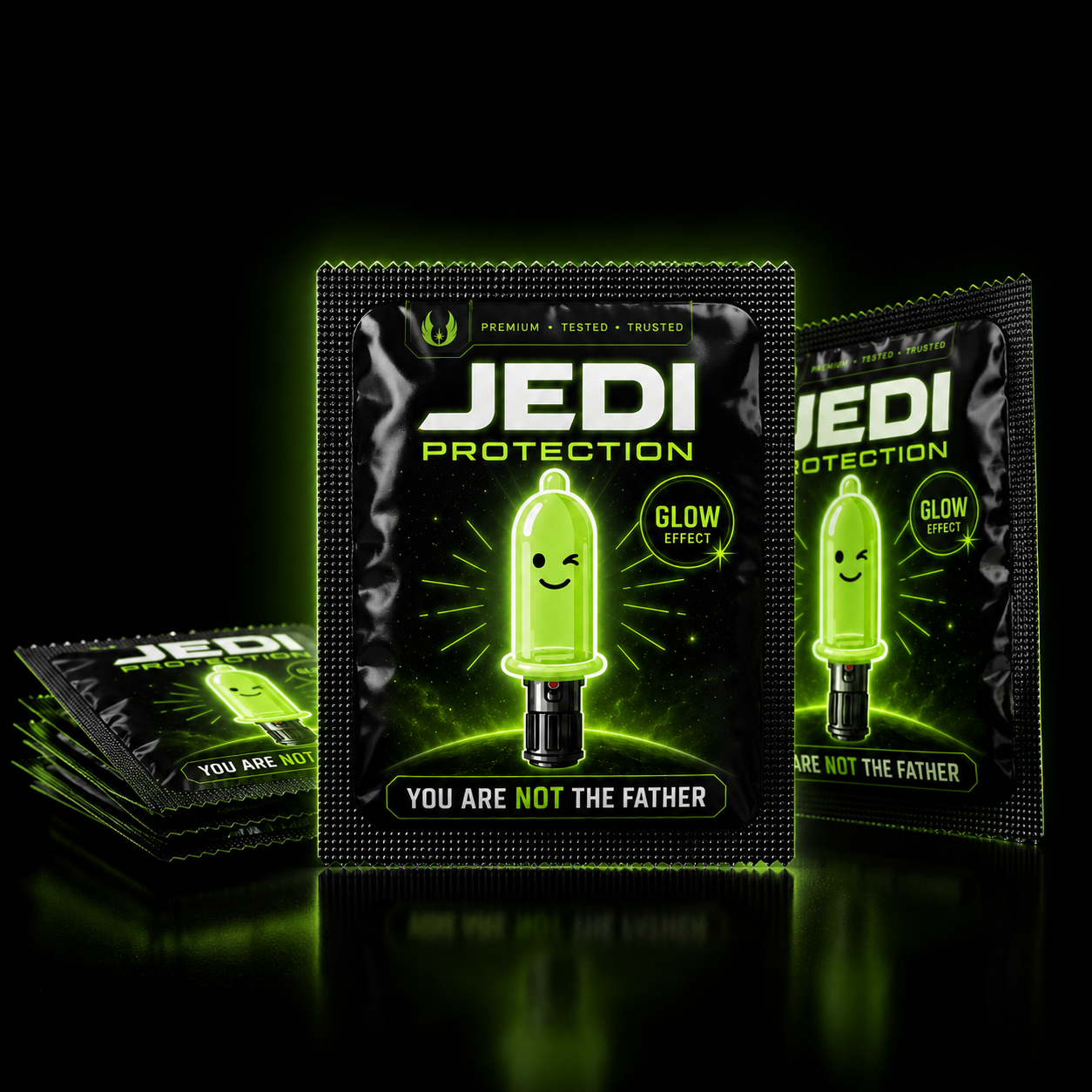 Jedi Protection Glow-in-the-Dark Condoms